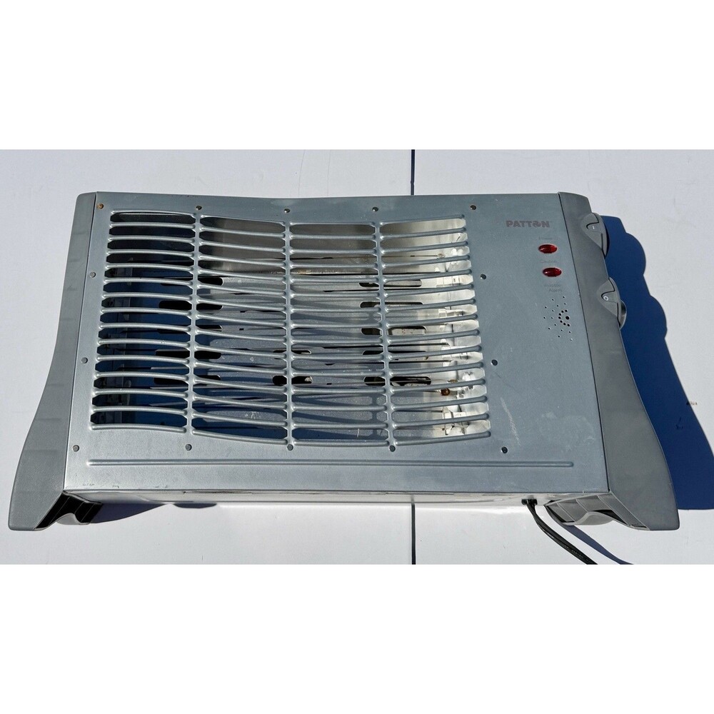 Patton PRH11 1500 Watt Electric Space Heater Gray Lightweight Tested Works!
